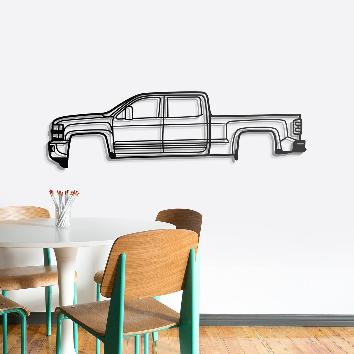 2015  Silverado 2500HD Metal Car Wall Art - NC0516