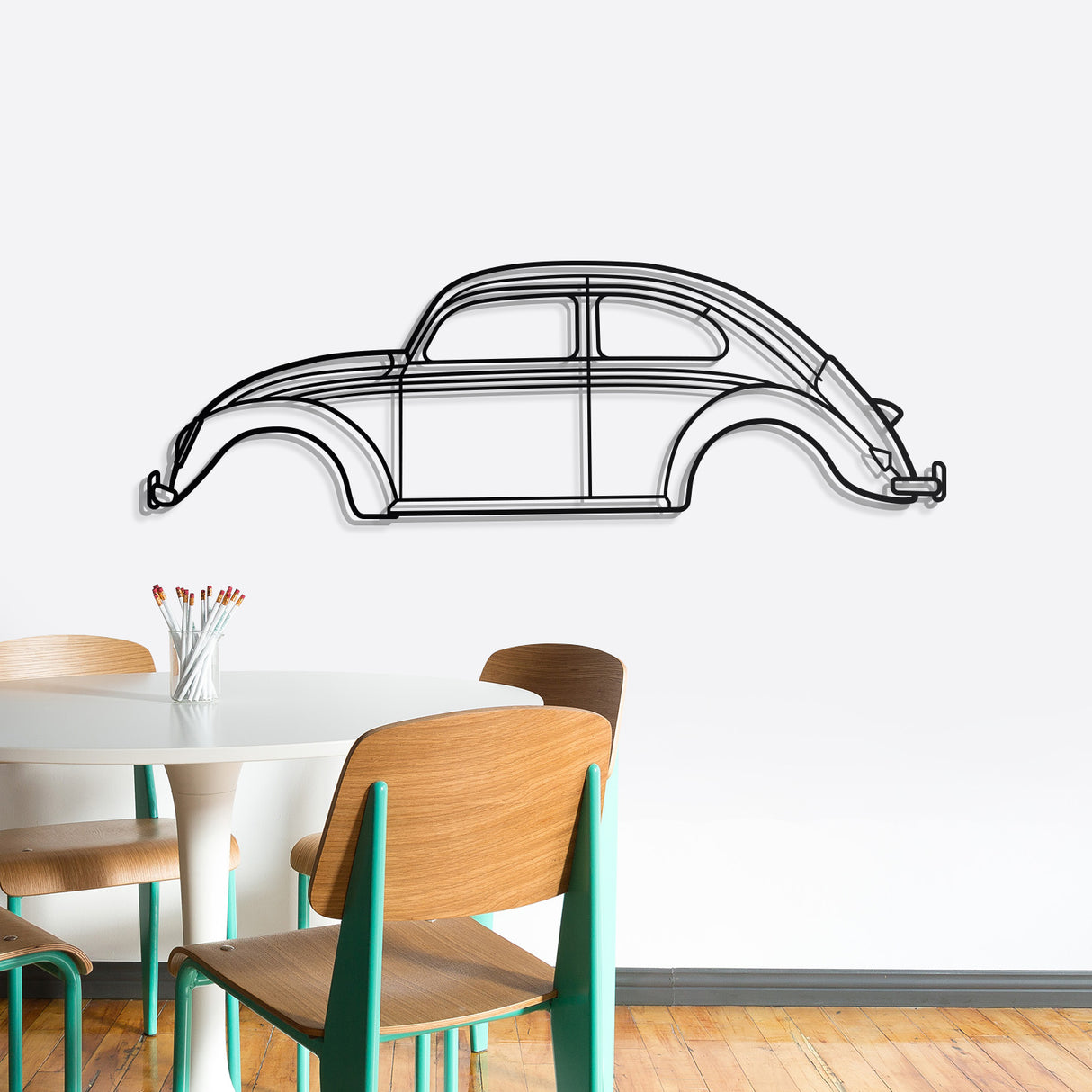 1963 Beetle Metal Car Wall Art - NC0067