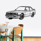 E30 Perspective Metal Car Wall Art - NC0428