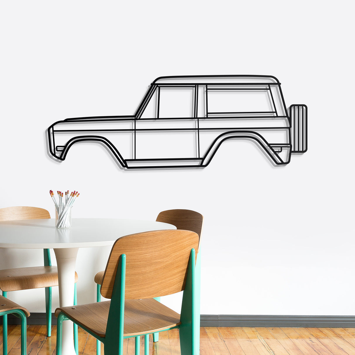 1975 Bronco Metal Car Wall Art - NC0164