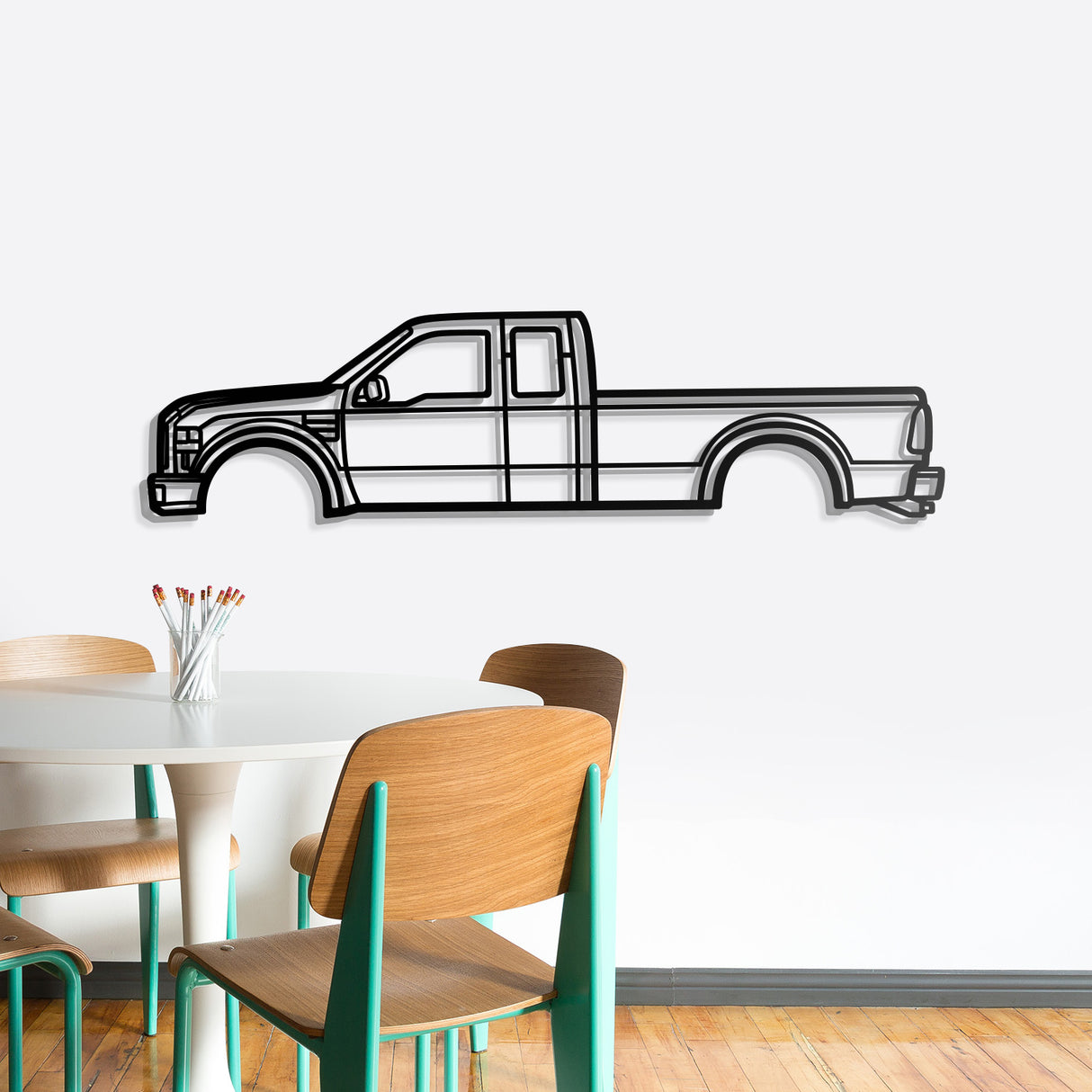 2008  F-250 Super Duty 2nd Gen Metal Car Wall Art - NC0358