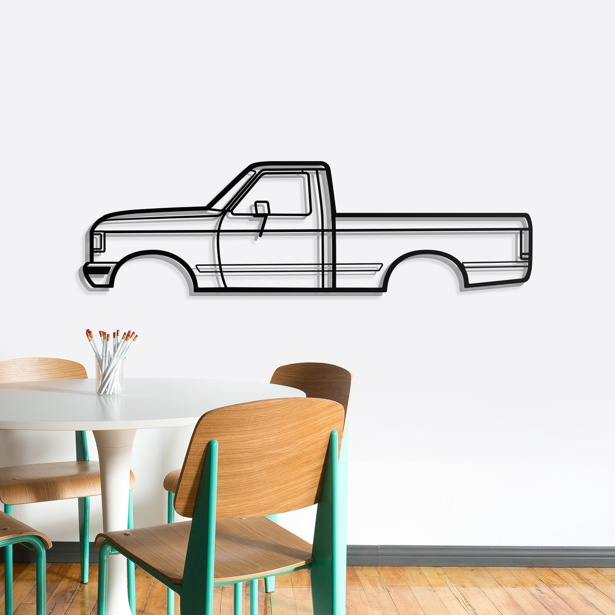 1987 F-150 8th Gen Metal Car Wall Art - NC0213