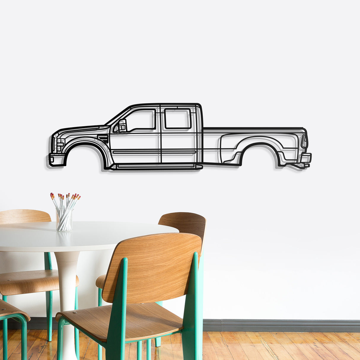 2008 F-450 Super Duty 2nd Gen Metal Car Wall Art - NC0368