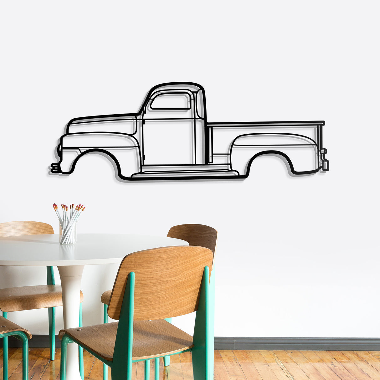 1951 F-150 Metal Car Wall Art - NC0010