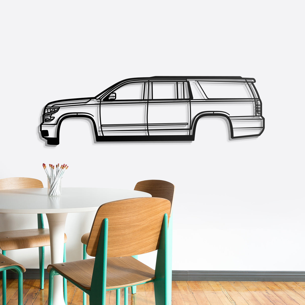 2015 Suburban 11th Gen Metal Car Wall Art - NC0542