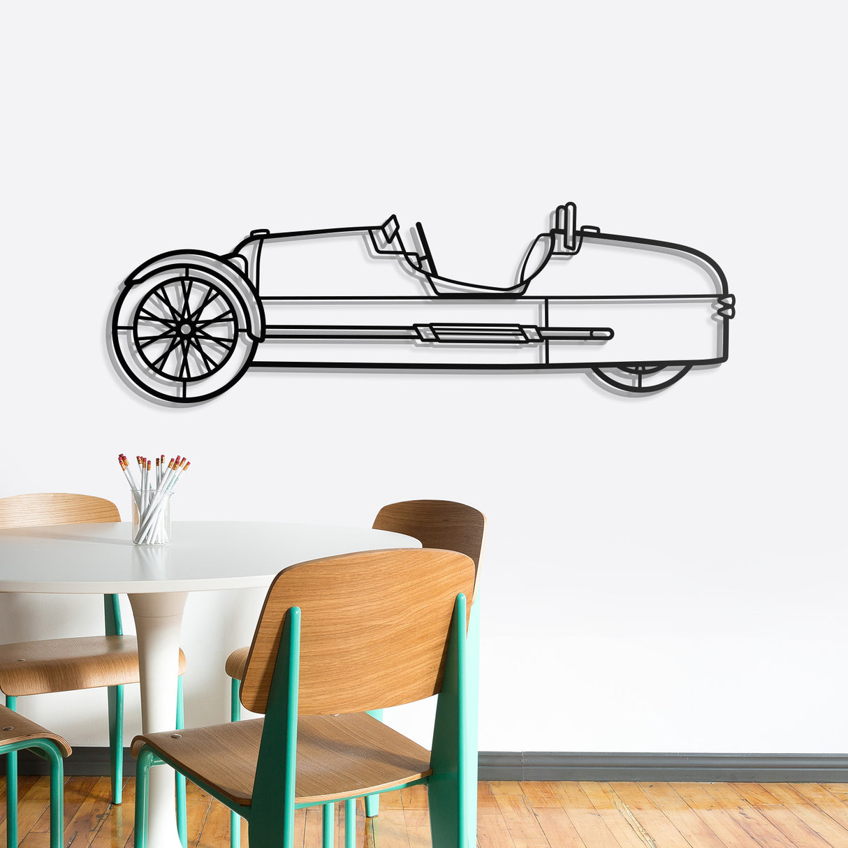 2014 3 Wheeler Metal Car Wall Art - NC0495