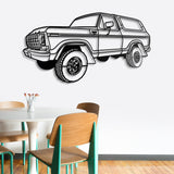 1979 Bronco Perspective Metal Car Wall Art - NC0441