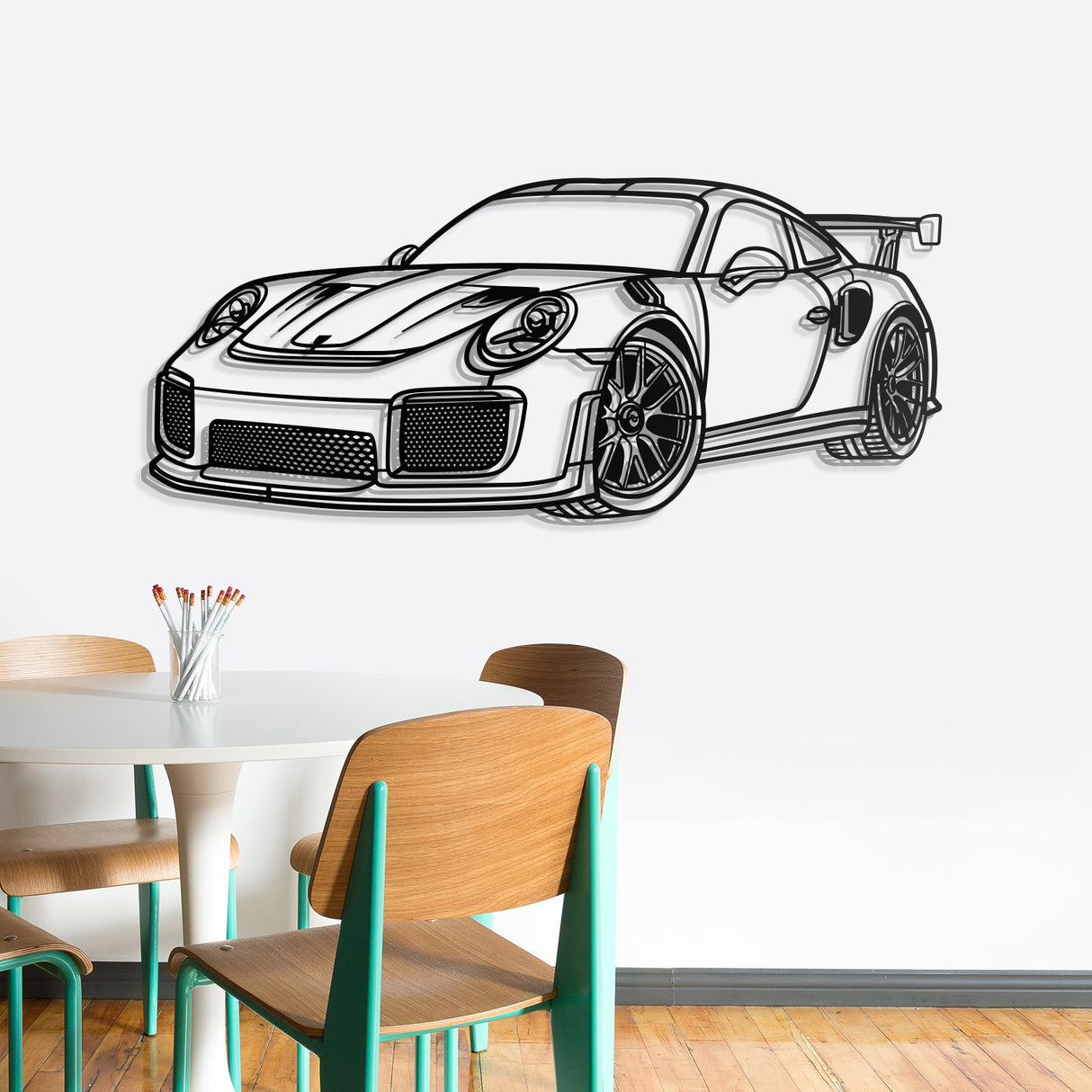 2018 GT2 RS Perspective Metal Car Wall Art - NC0461