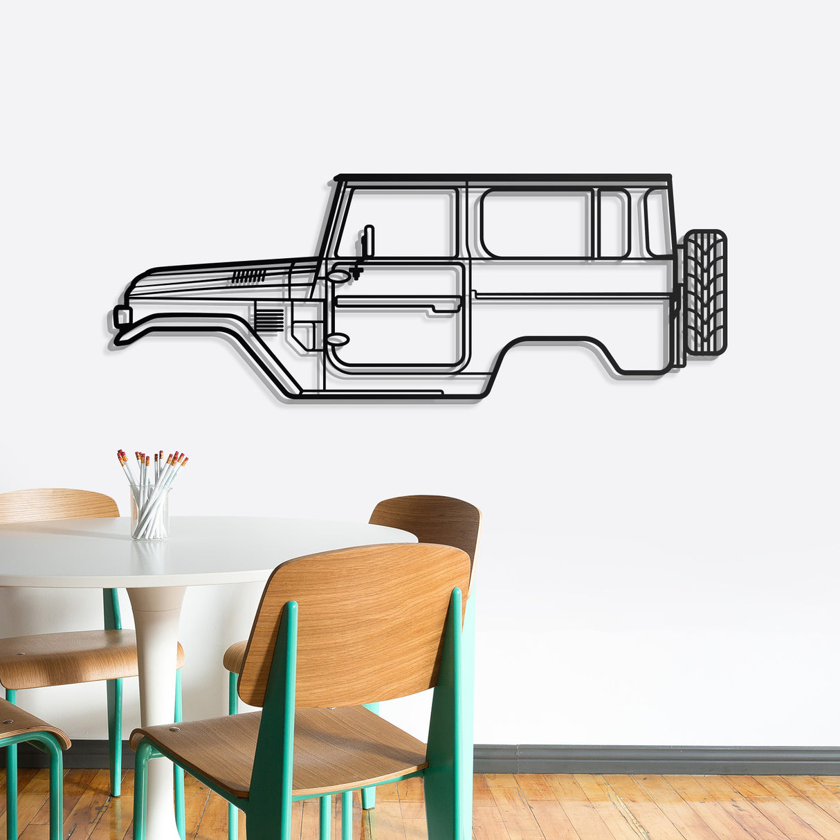 1979 FJ40 Metal Car Wall Art - NC0183