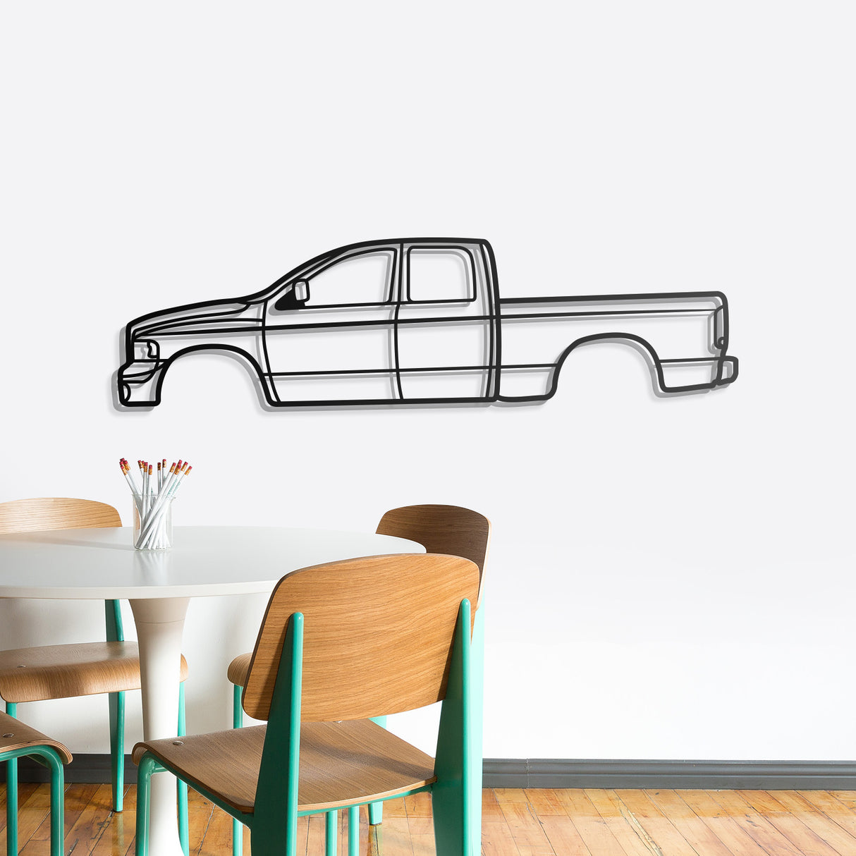 2002 Ram 1500 3rd Gen Metal Car Wall Art - NC0301