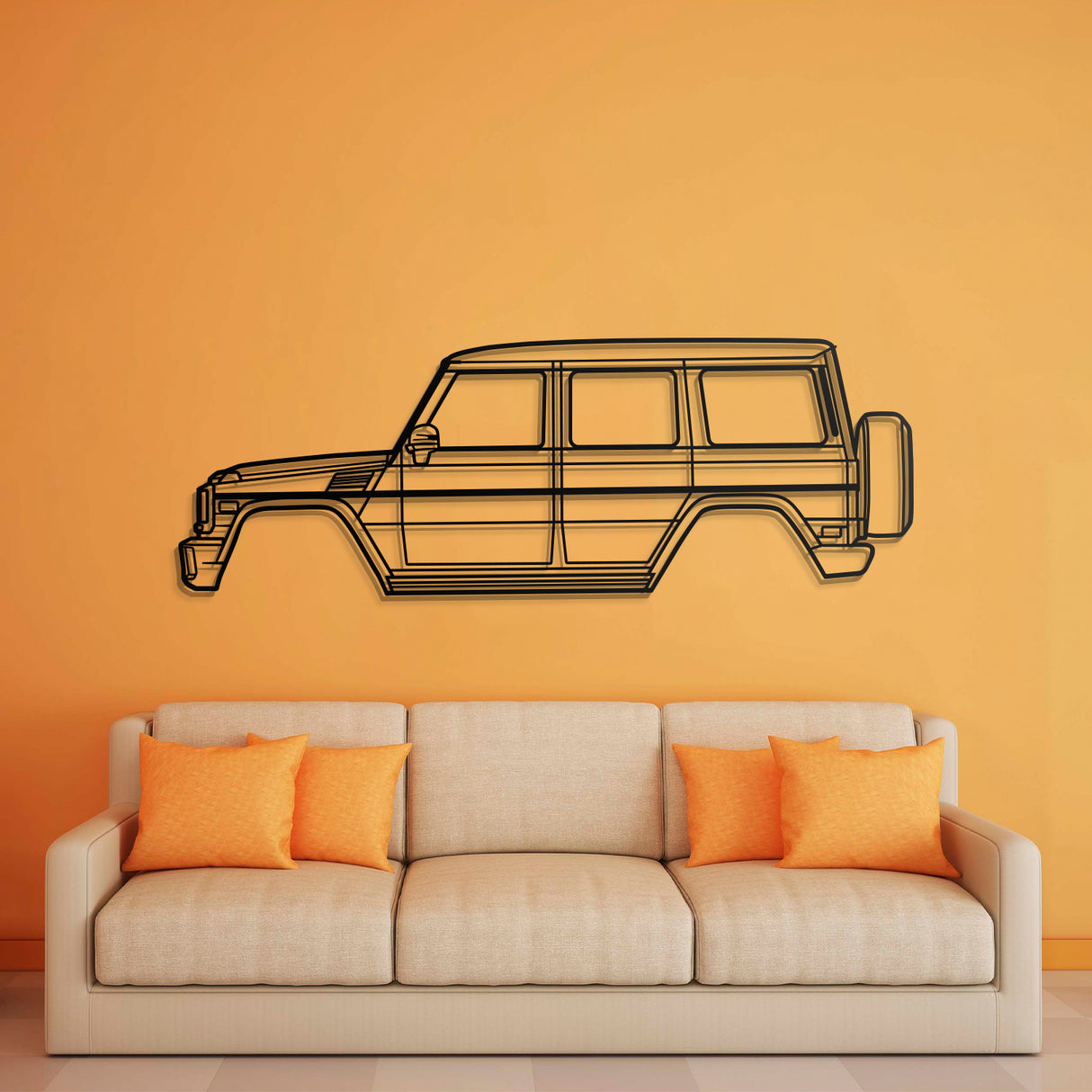 2013 AMG G63 W463 (1st Gen) Metal Car Wall Art - NC0479