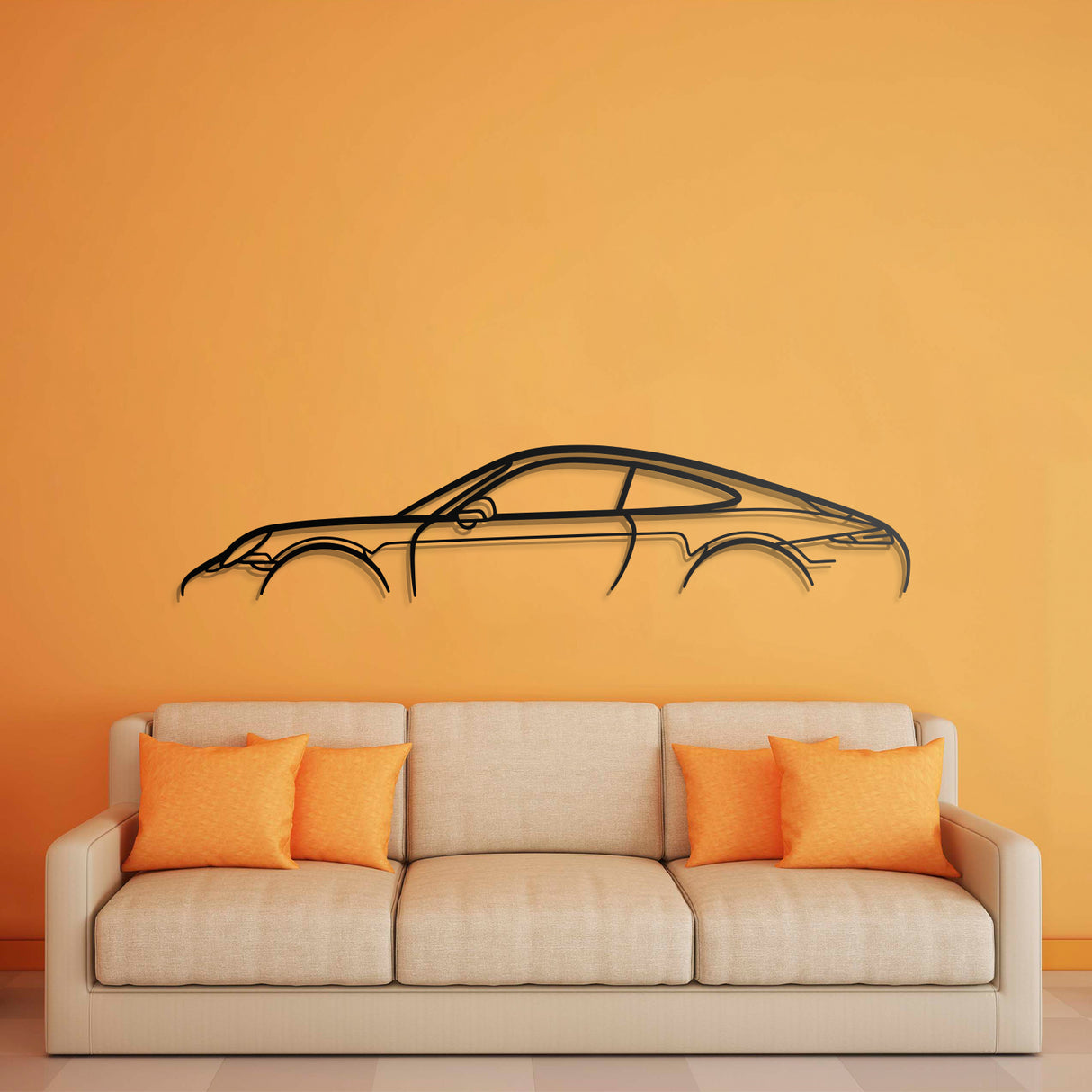 911 Model 991 Metal Car Wall Art - NC0864