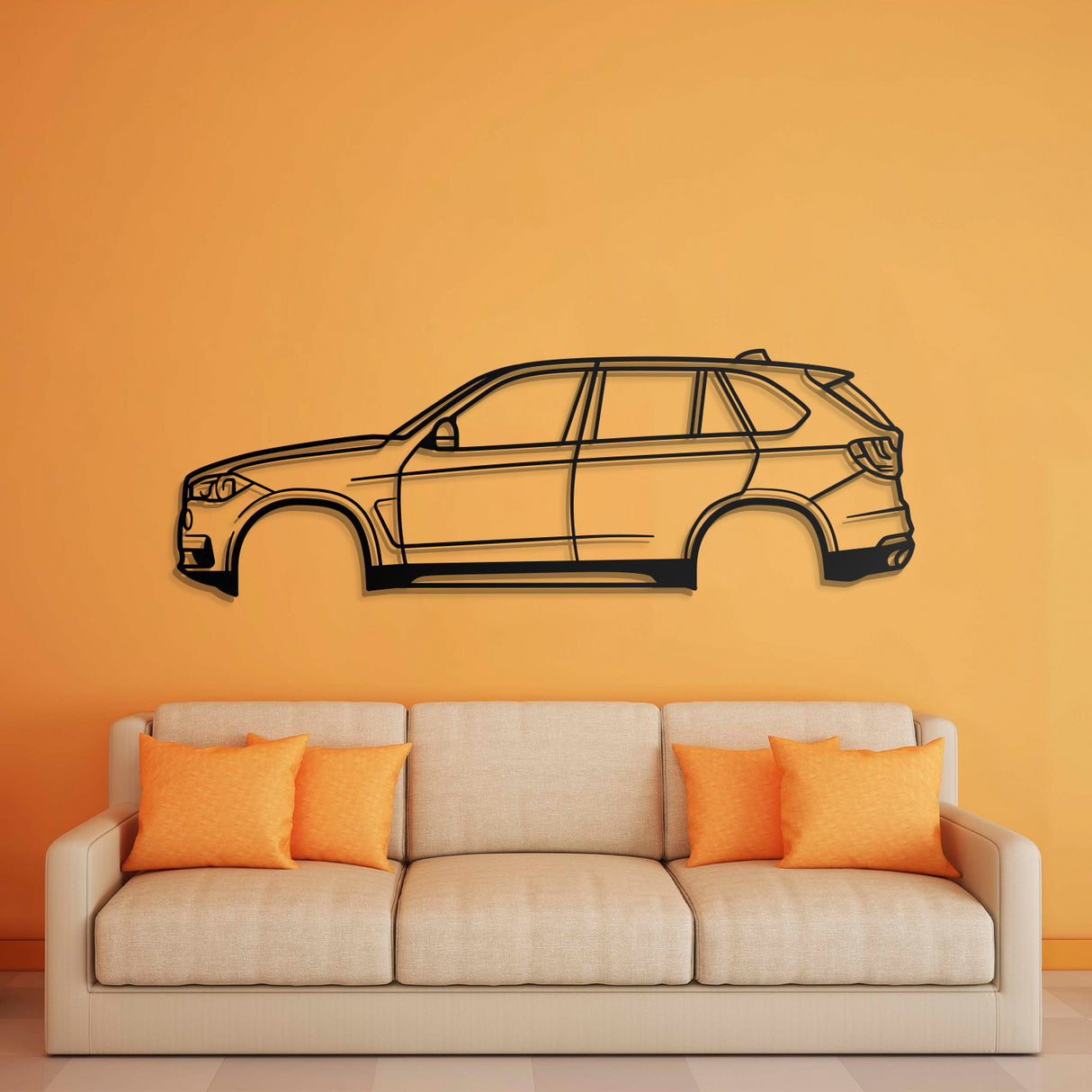 2014 X5 F15 3rd Gen Metal Car Wall Art - NC0513