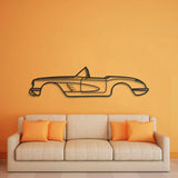 1960 Corvette Metal Car Wall Art - NC0060