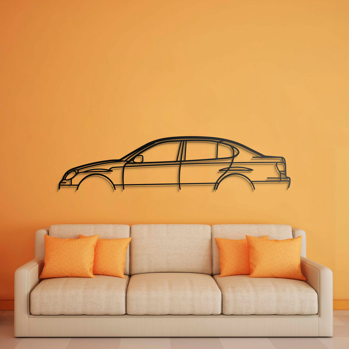 2002 GS300 Classic Metal Car Wall Art - NC0300