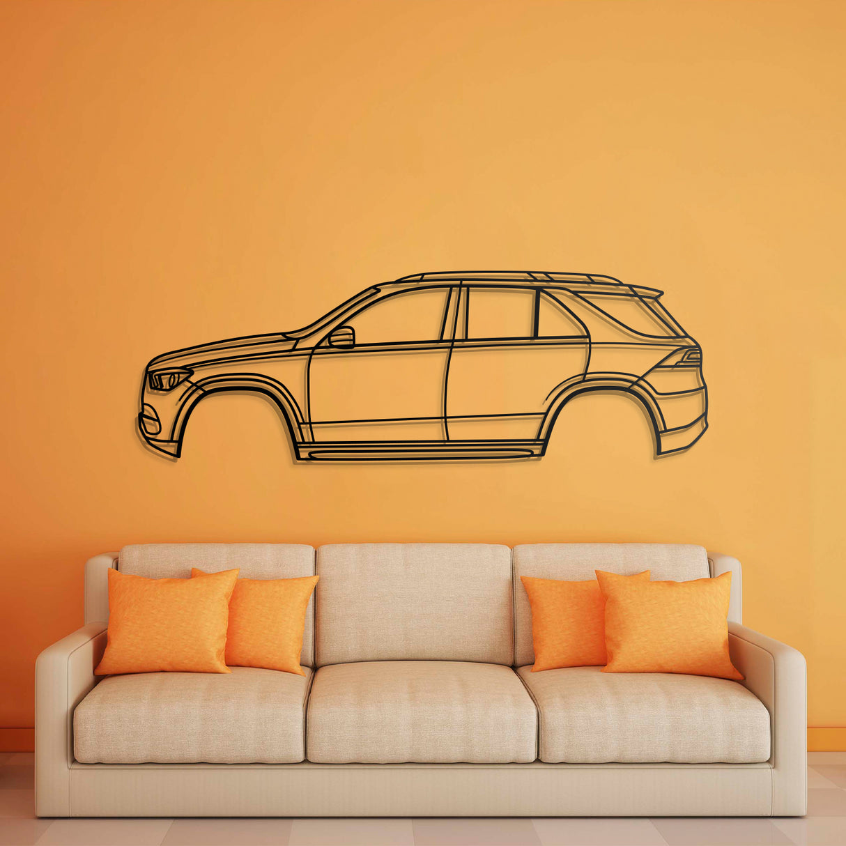 2020 GLE-Class SUV W167 (4th Gen) Metal Car Wall Art - NC0710