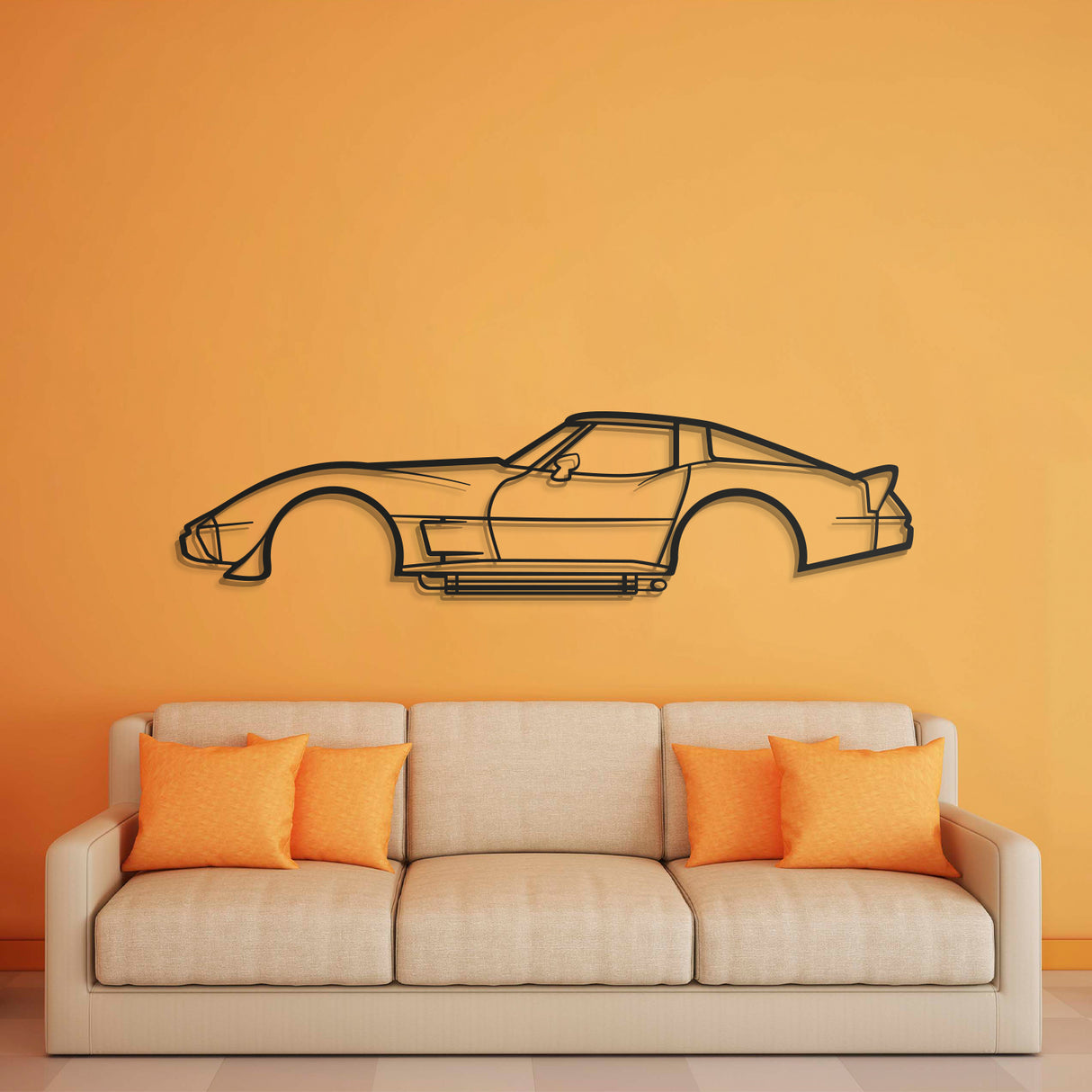 1979 Corvette Metal Car Wall Art - NC0182