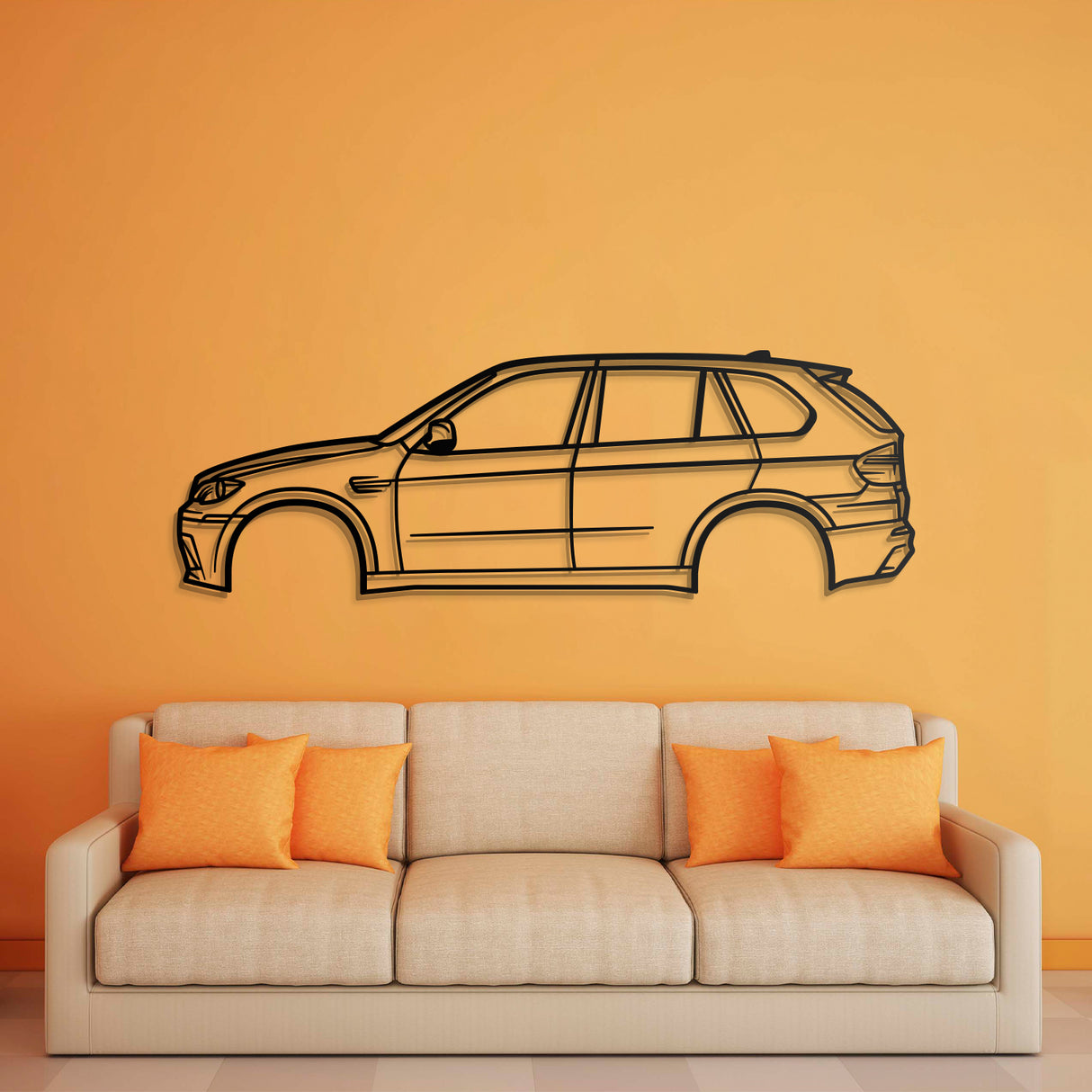 2010 X5 M E70 2nd Gen Metal Car Wall Art - NC0410