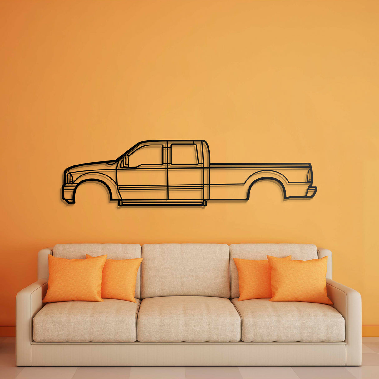 2006 F-250 Metal Car Wall Art - NC0330