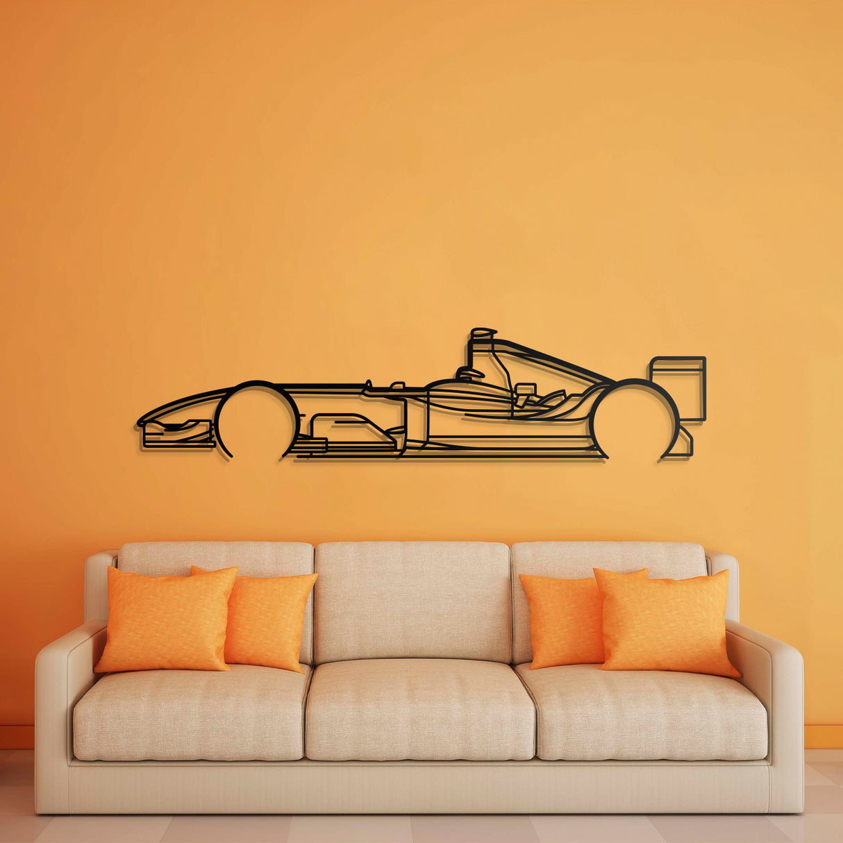 2004 Classic Metal Car Wall Art - NC0311