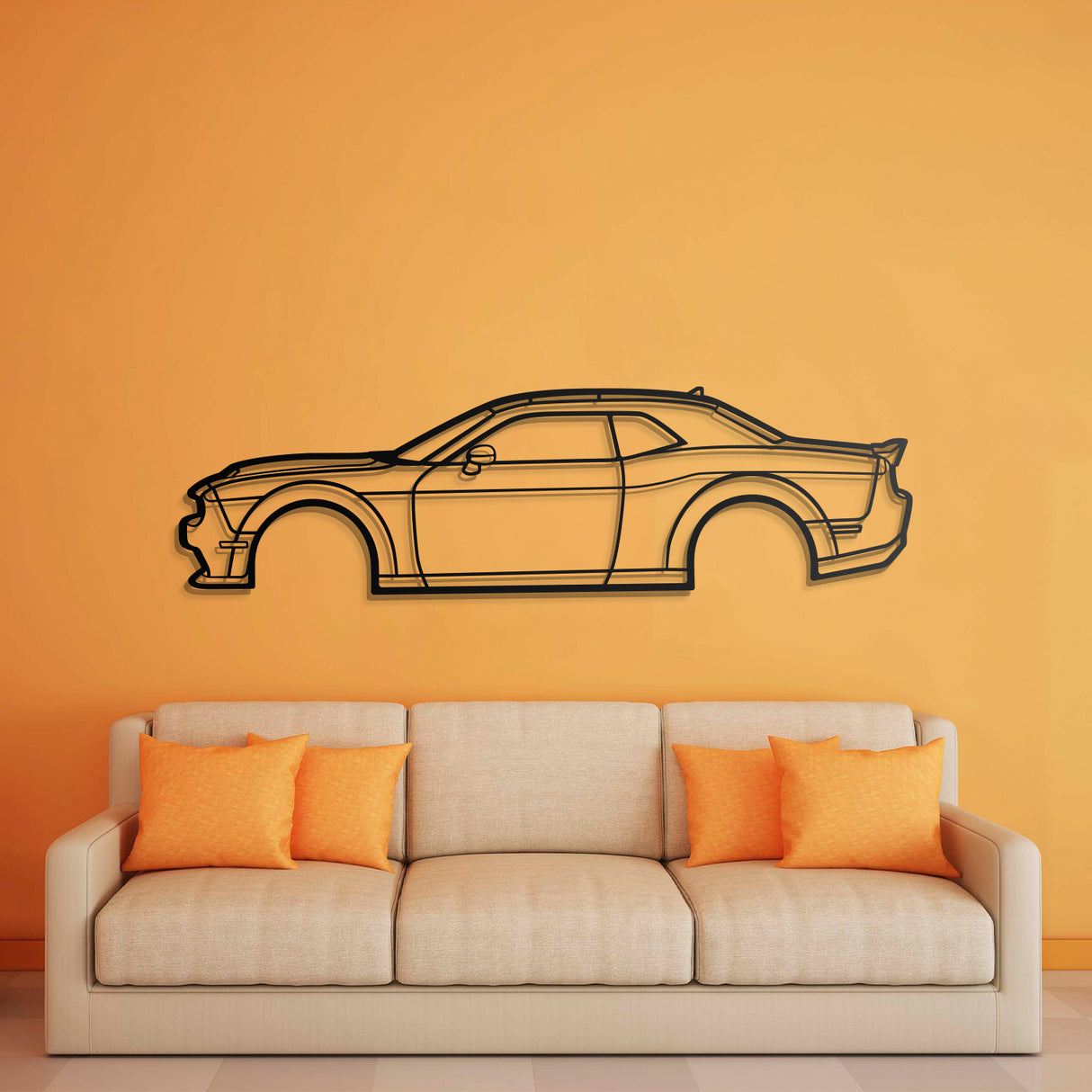 2021 Challanger Metal Car Wall Art - NC0744