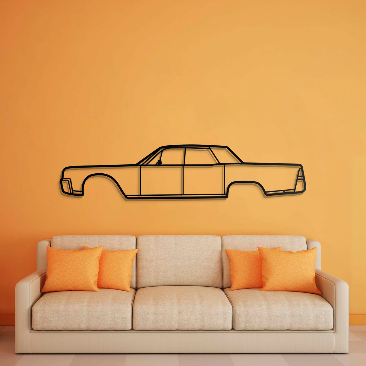 1961 Continental Metal Car Wall Art - NC0062