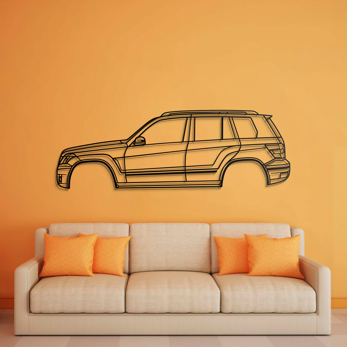 2010 GLK-Class (X204) 1st Gen Metal Car Wall Art - NC0402