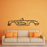 1956 Corvette C1 Metal Car Wall Art - NC0041