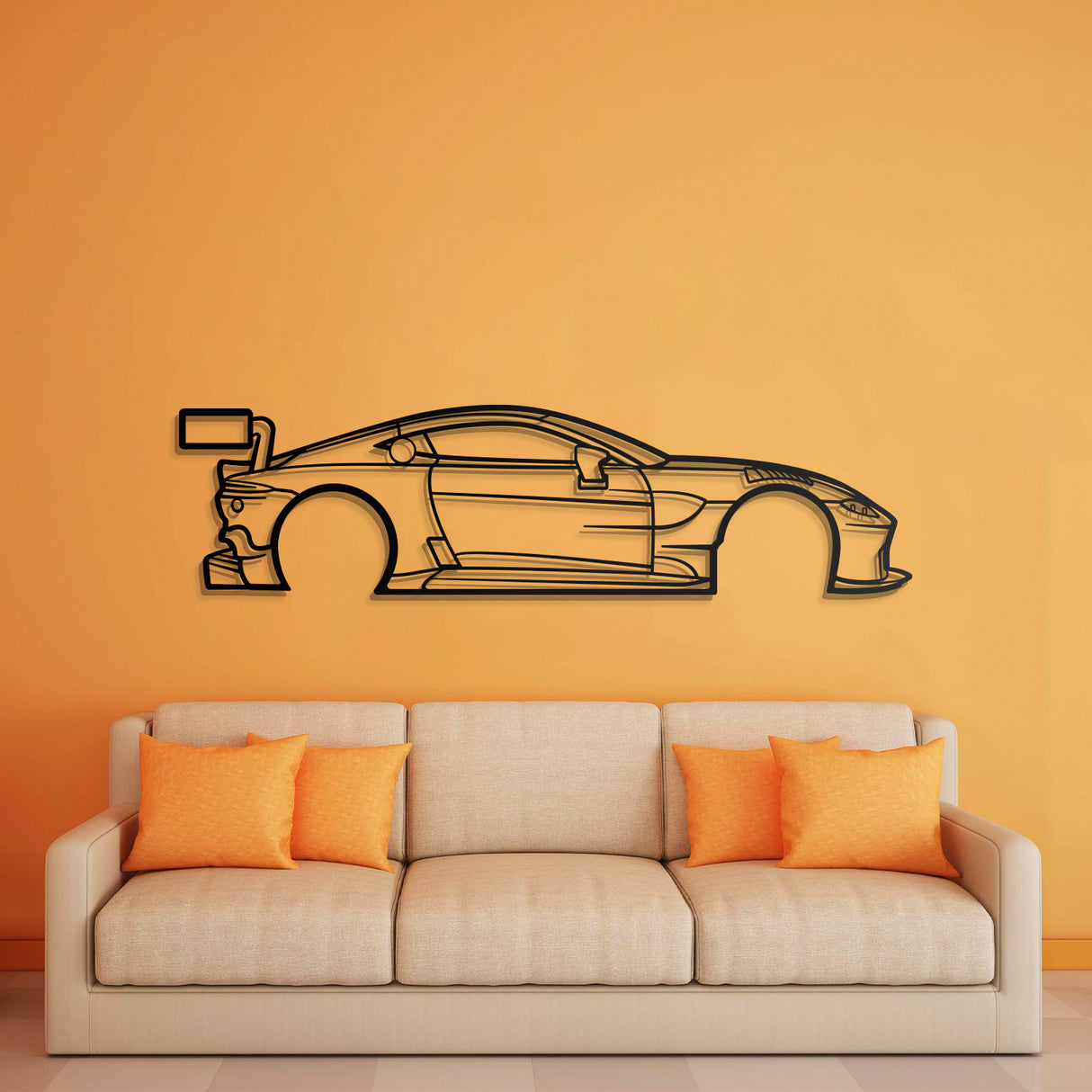 2018 Vantage AMR GT3 Metal Car Wall Art - NC0635