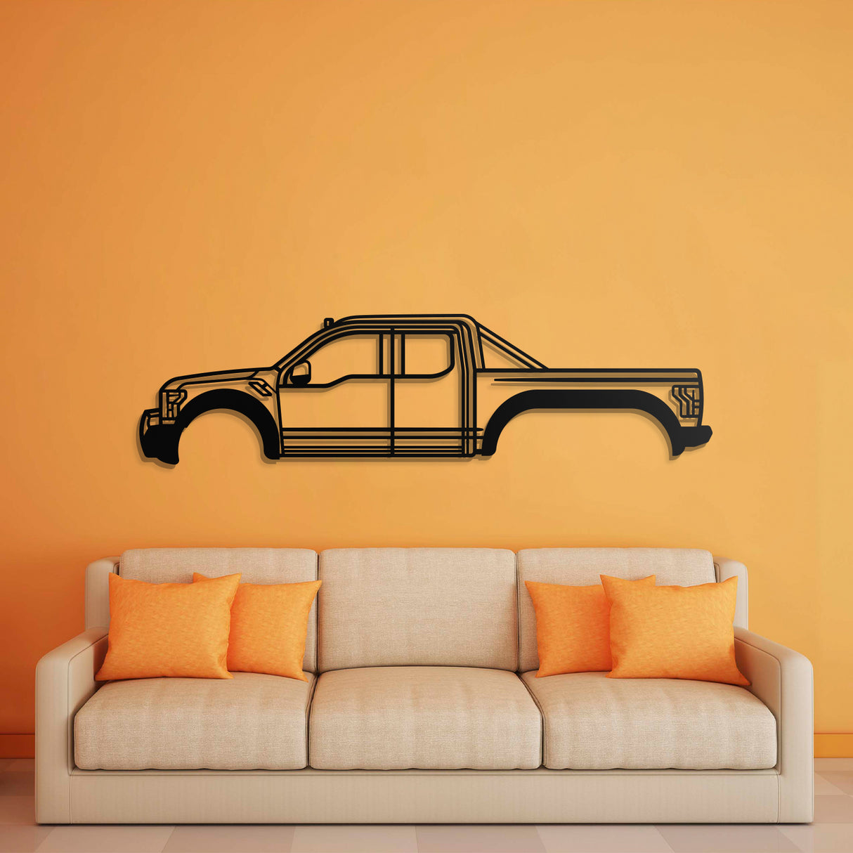 2019 VelociRaptor 6x6 Metal Car Wall Art - NC0684