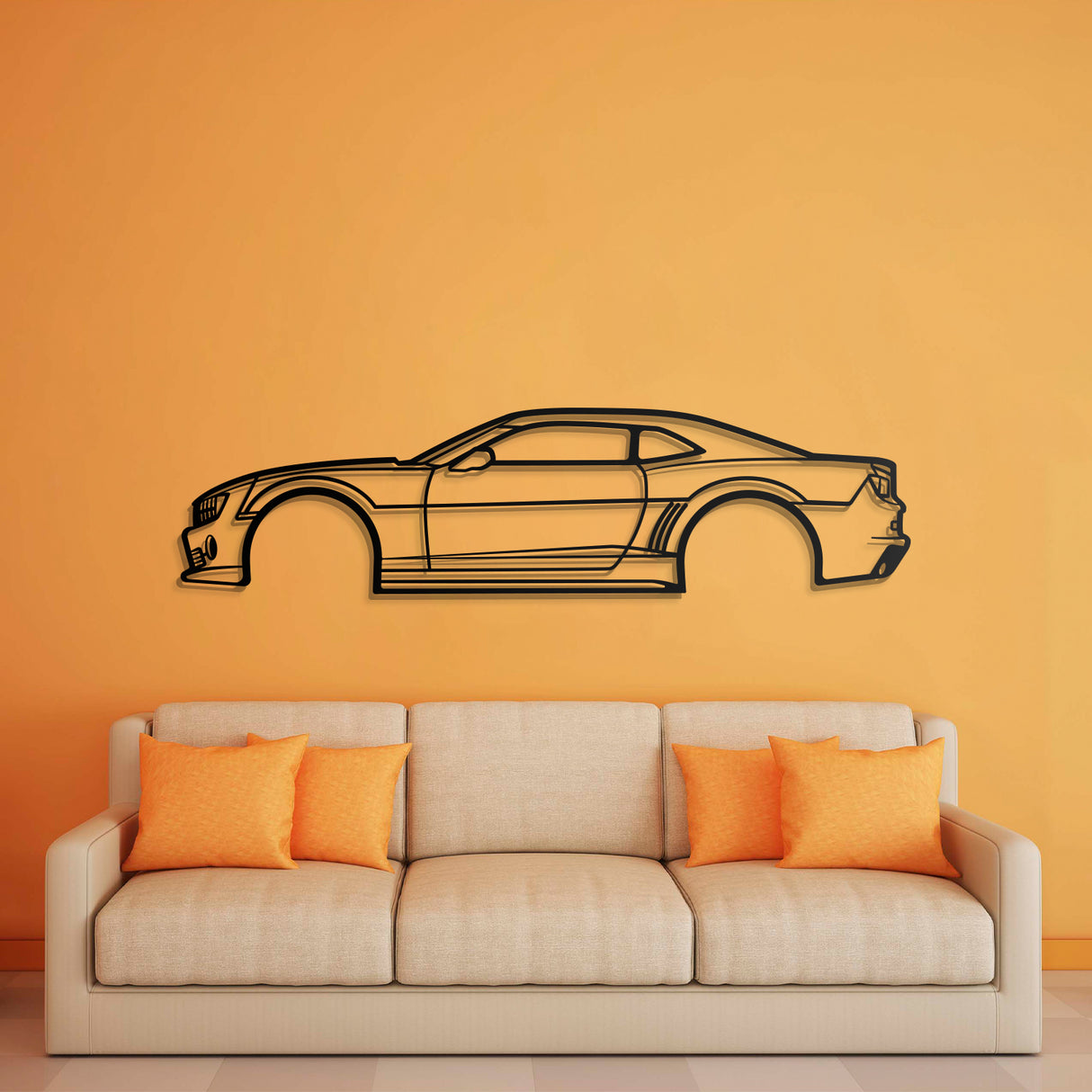 2010 Camaro Metal Car Wall Art - NC0400