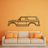 1980 Bronco 3rd Gen Metal Car Wall Art - NC0187