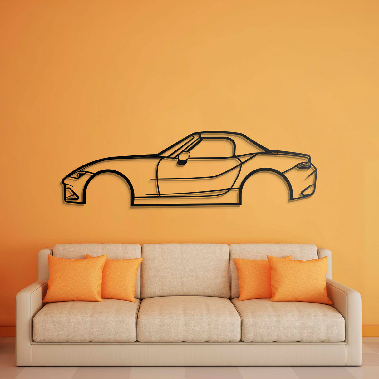 2021 Miata MX-5 Metal Car Wall Art - NC0757