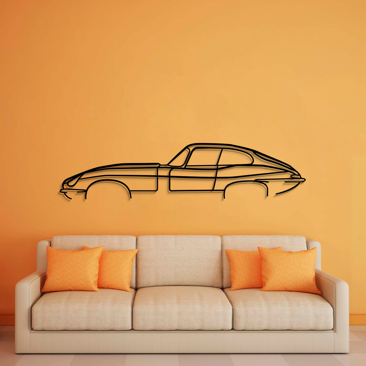 E-Type Classic Metal Car Wall Art - NC0931