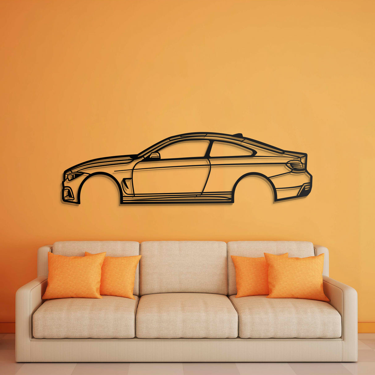 2014 4 SERIE COUPE Metal Car Wall Art - NC0496