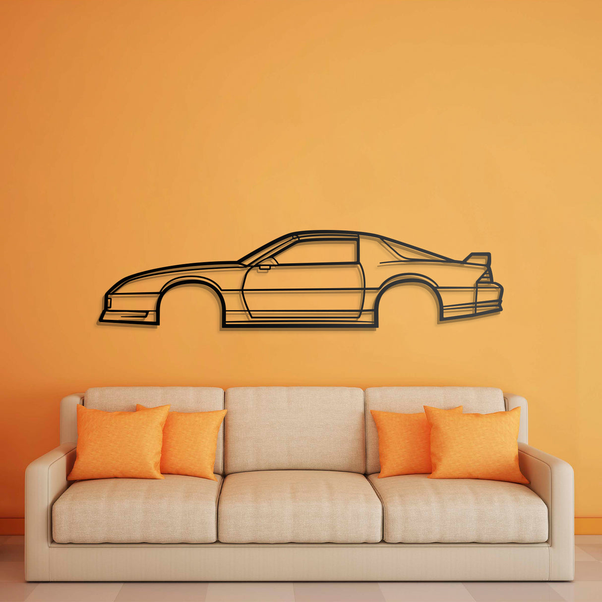 1991 Camaro Z28 Metal Car Wall Art - NC0234