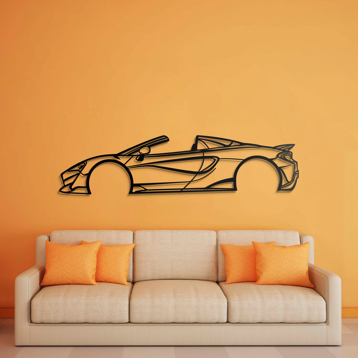 2019 600LT Spider Metal Car Wall Art - NC0645