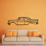 1957 Belair Coupe Metal Car Wall Art - NC0047