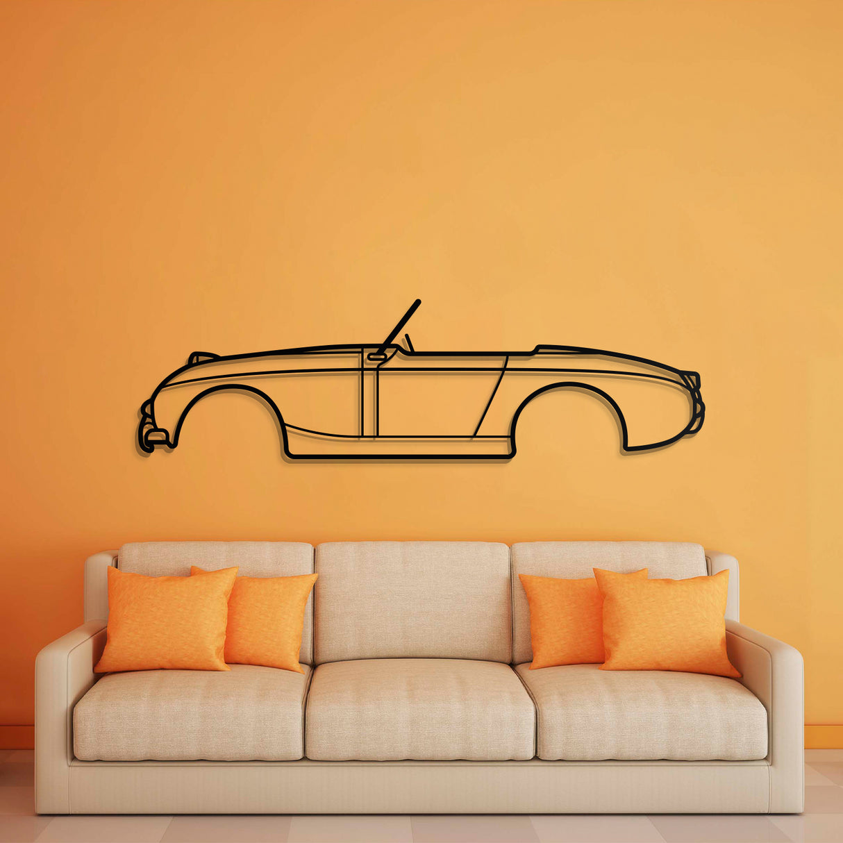 1958 Sprite MKI Metal Car Wall Art - NC0054