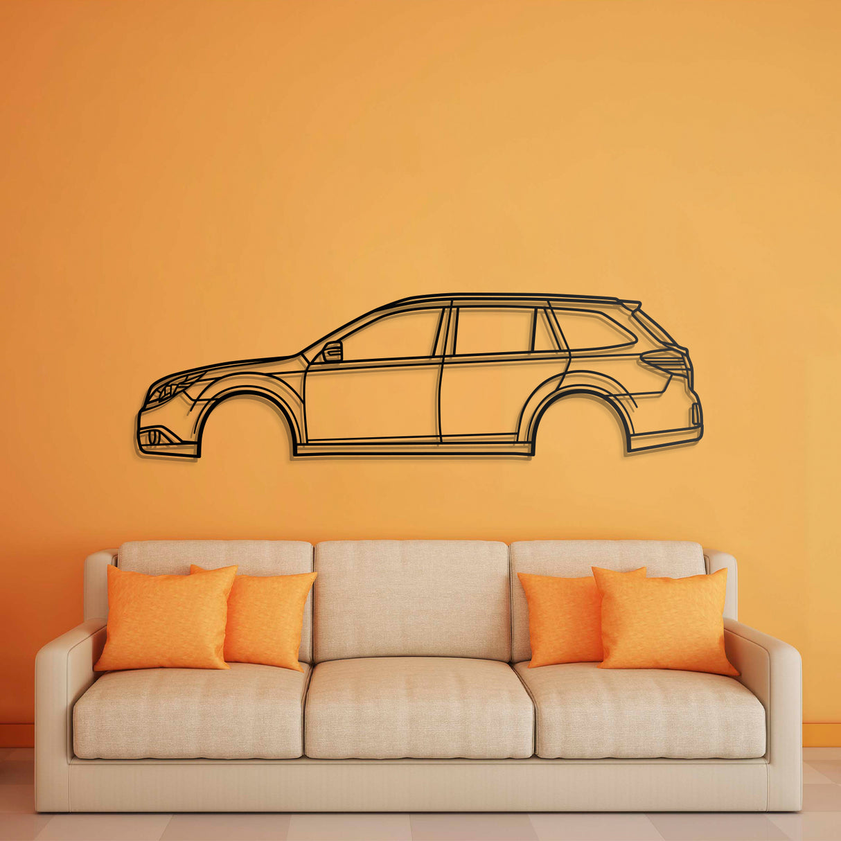 2010 Outback 4th Gen Metal Car Wall Art - NC0407