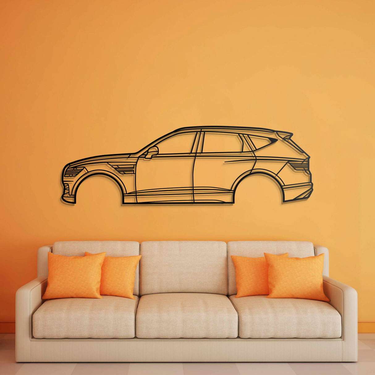 2021 GV80 1st Gen JX1 Metal Car Wall Art - NC0752