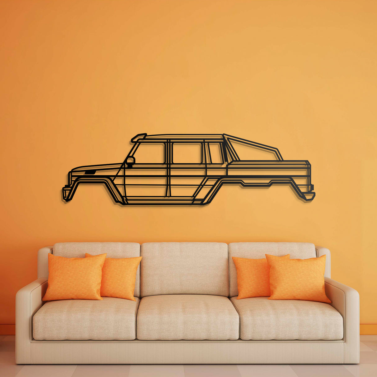 2014 G 63 AMG 6x6 Metal Car Wall Art - NC0505