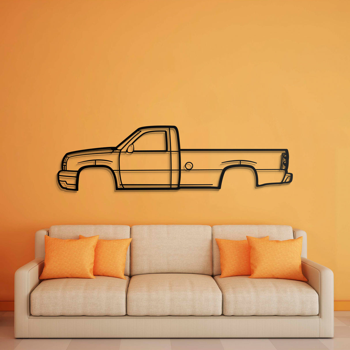 2005 Silverado Metal Car Wall Art - NC0324