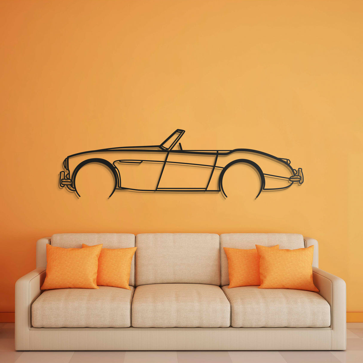 1957 3000 106 Detailed Metal Car Wall Art - NC0045