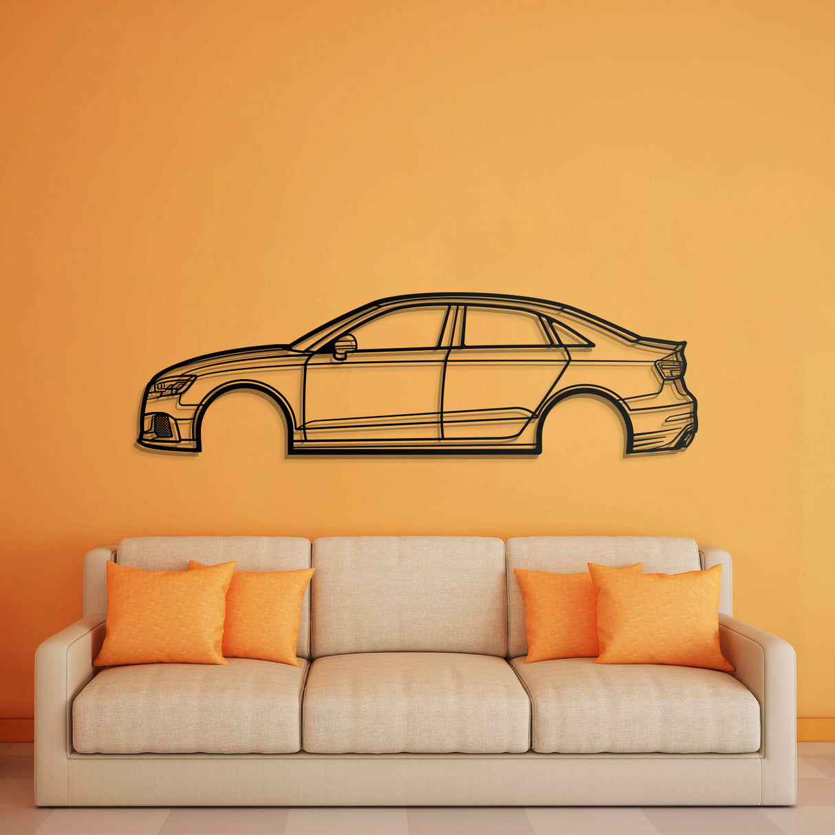 2017 RS3 Metal Car Wall Art - NC0602