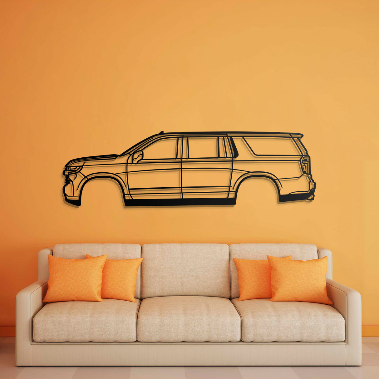 2021 Suburban 12th Gen Metal Car Wall Art - NC0766