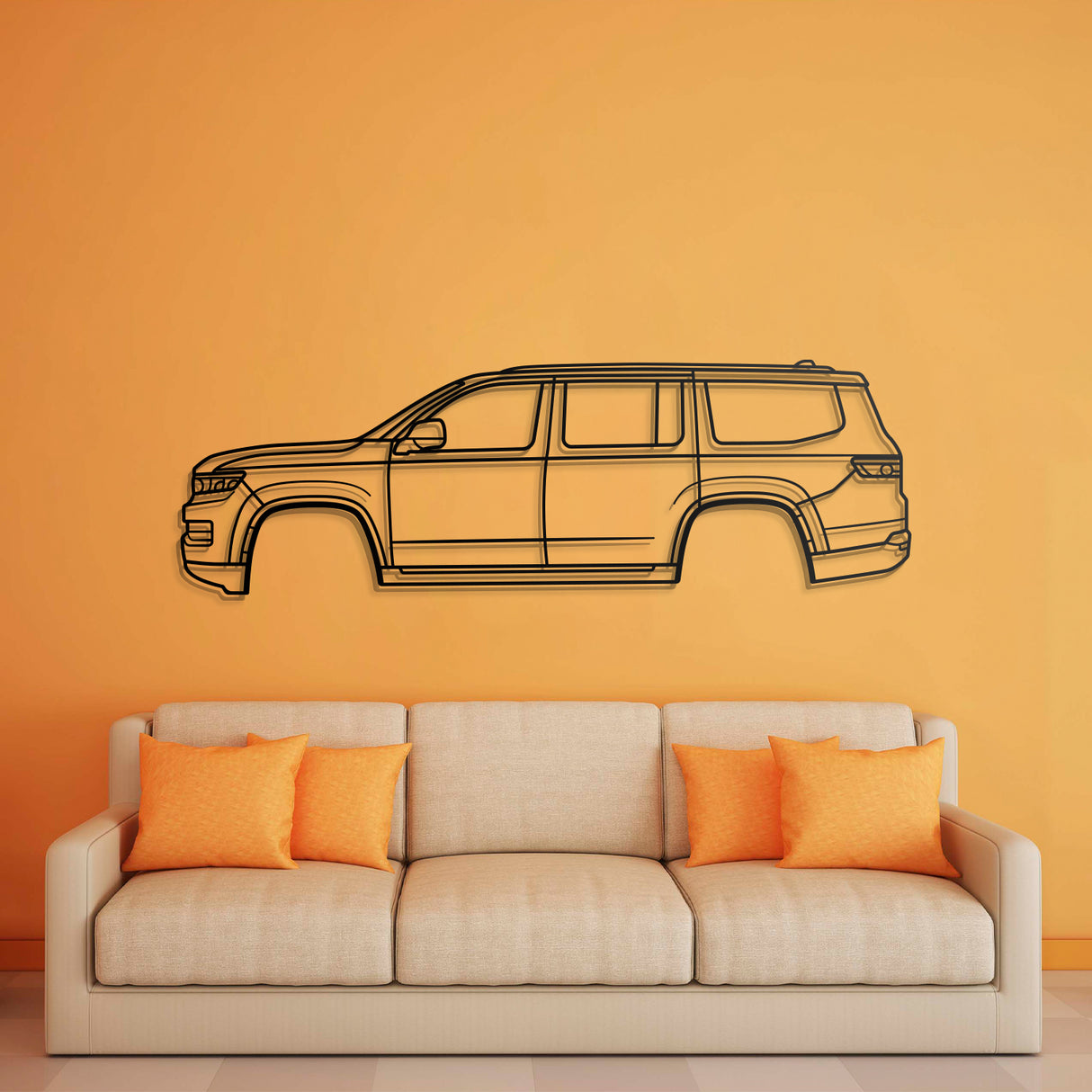 2022 Grand Wagoneer WS (4th Gen) Metal Car Wall Art - NC0789