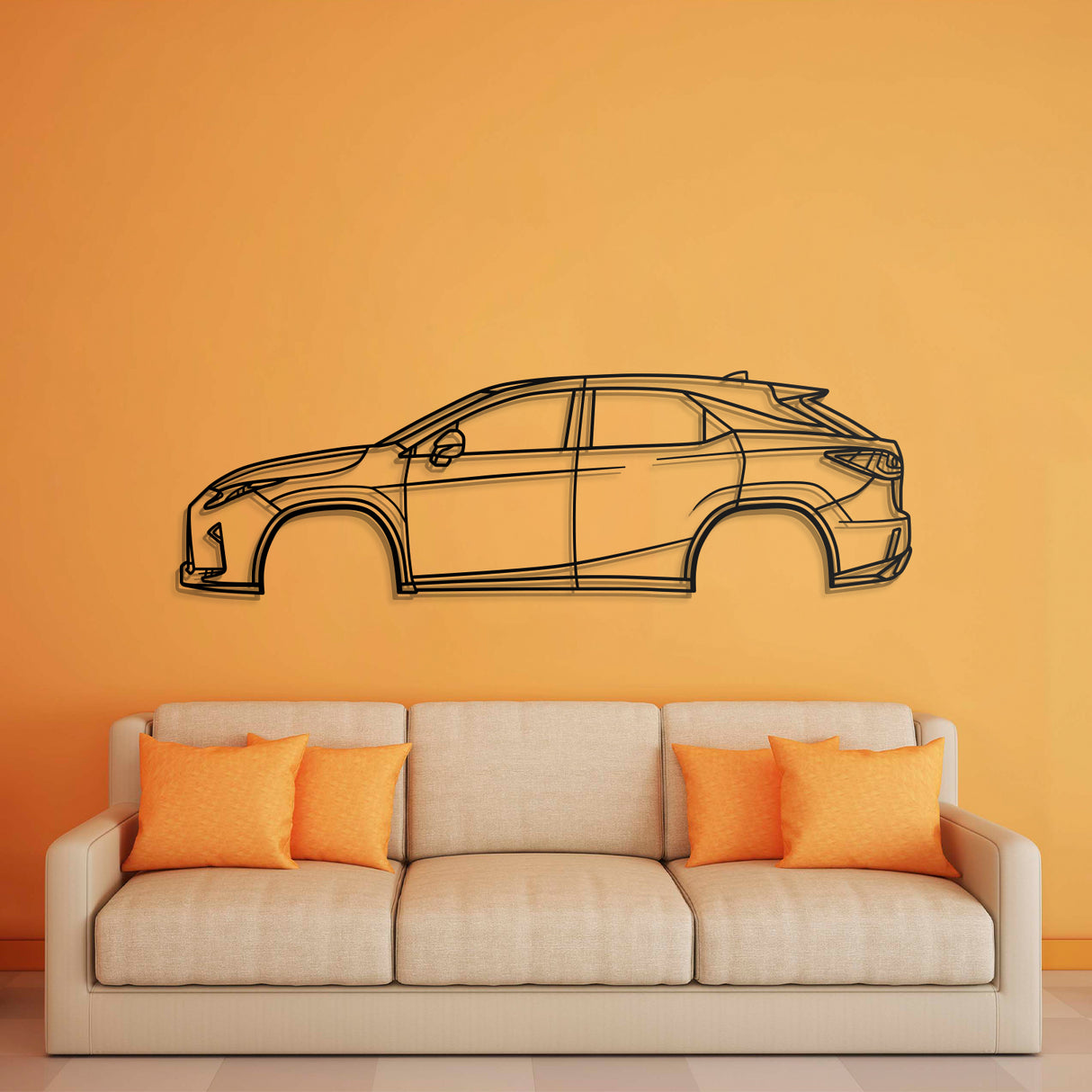 2016 RX 4th Gen Metal Car Wall Art - NC0570