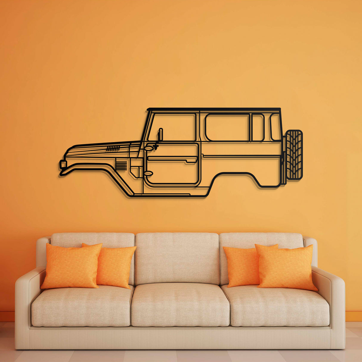 1979 FJ40 Metal Car Wall Art - NC0183