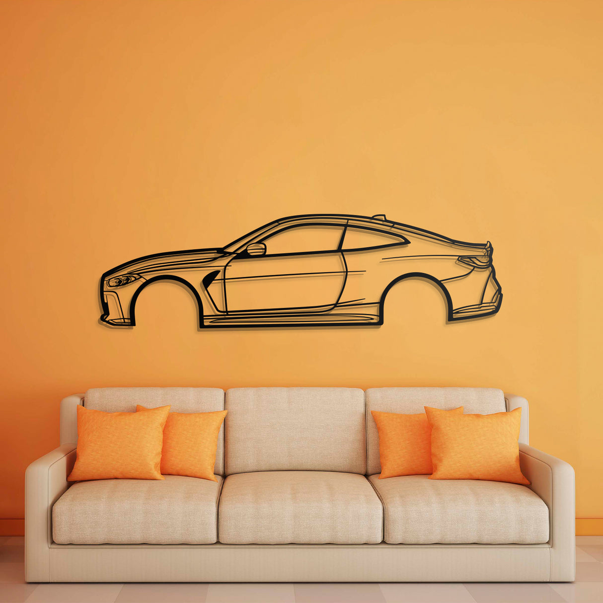 2021 M4 Competition Metal Car Wall Art - NC0755